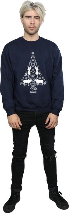 Actual product image Disney Mens Frozen Christmas Tree Sweatshirt (S)
