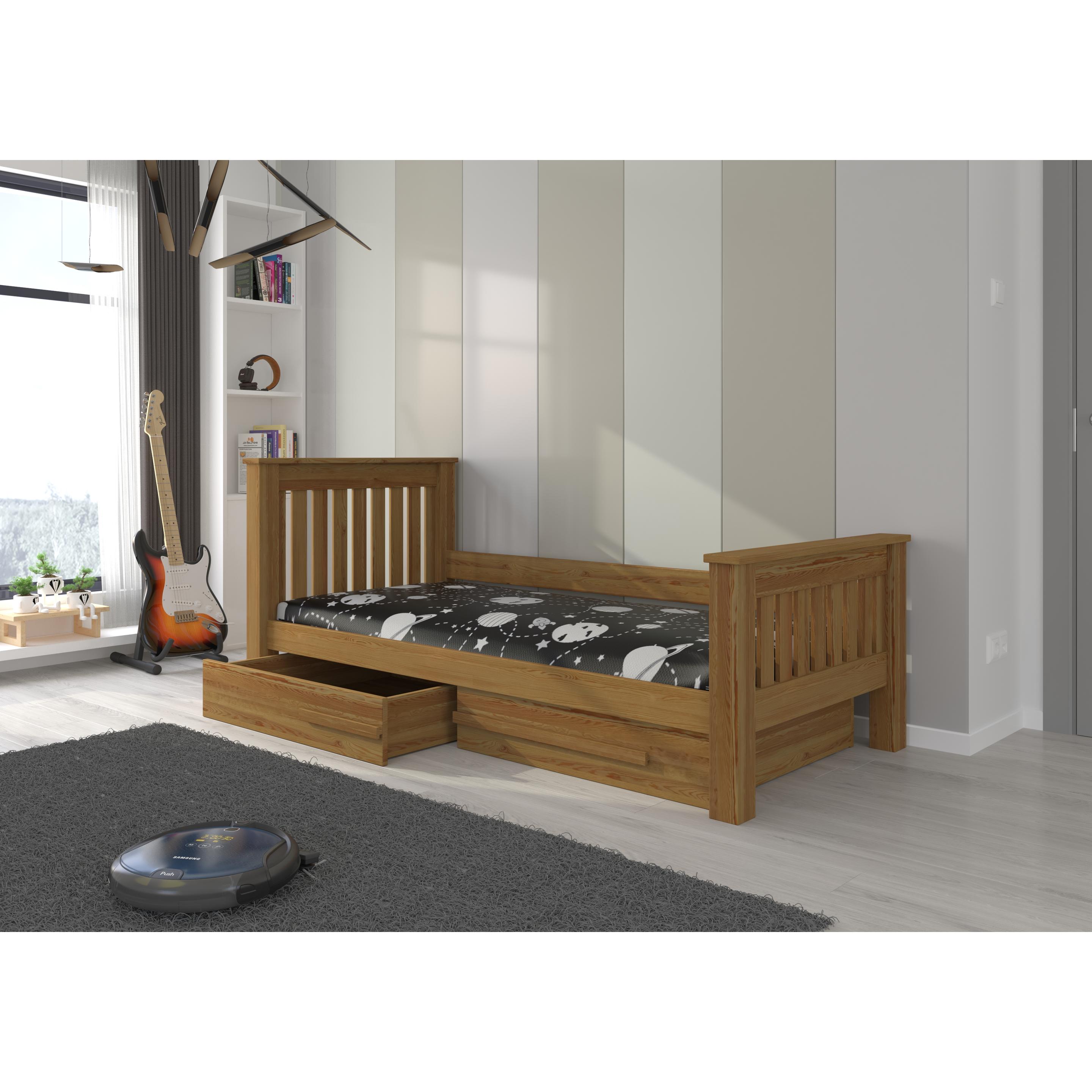 ADRK Furniture, Bett Zubehör, Bett CARMEL 200x90 (200 x 90 cm)