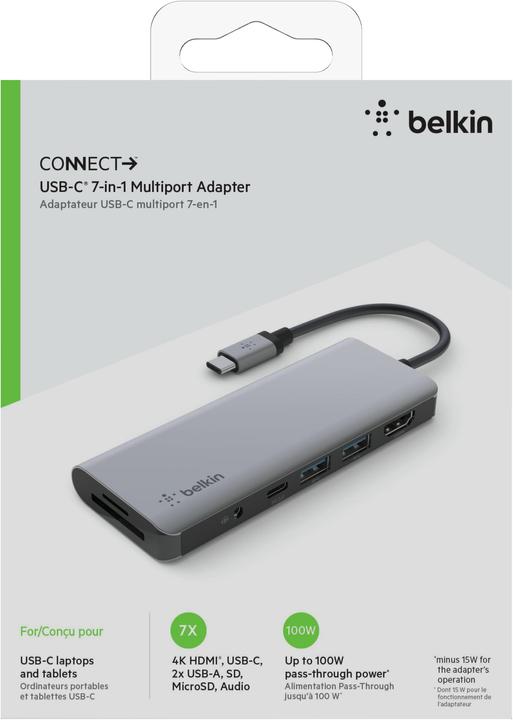 Produktbild Belkin 7-in-1-Multiport (USB-C, 1 Ports)
