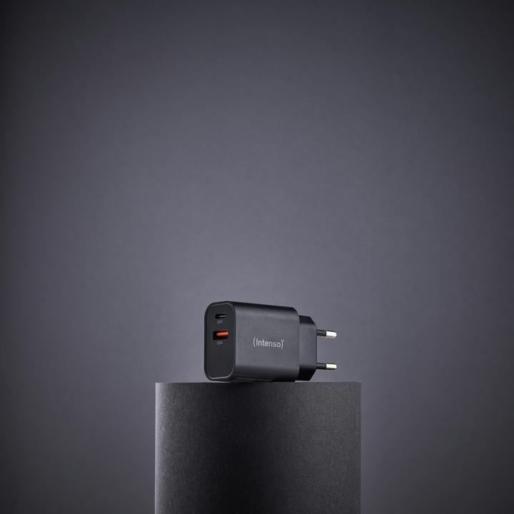 Produktbild Intenso Power Adapter W30AC, 30W, USB-A und USB-C Anschluss, für iPhone, iPad, Tablet, Samsung Galax (30 W)