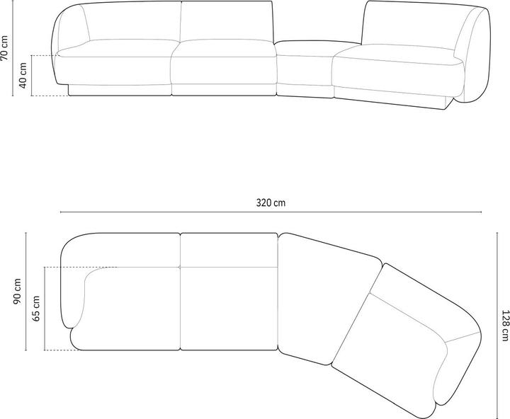 Nutritional values and ingredients Micadoni Miley (Modular sofa, 4-seater)