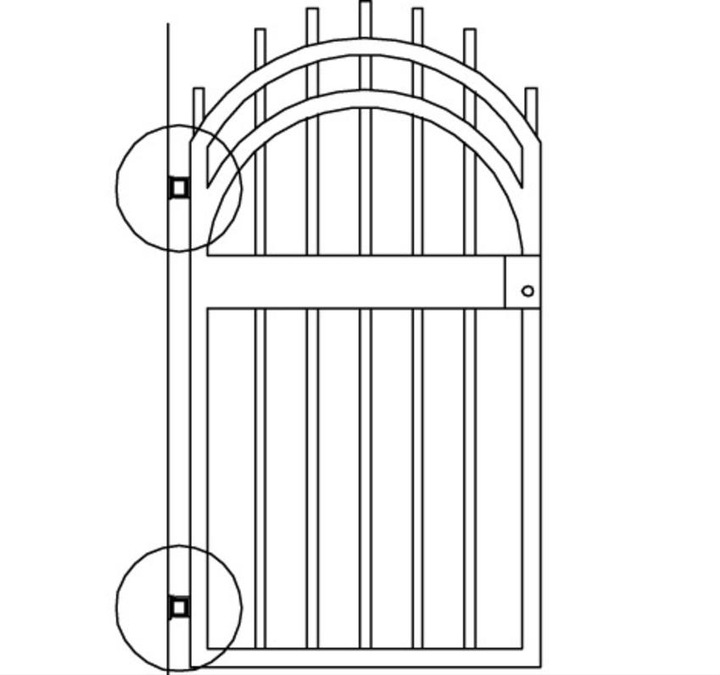 Actual product image Amf Gate hinge self-closing 149ST