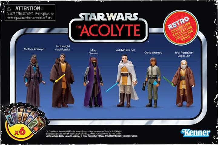 Produktbild Hasbro Star Wars: Acolyte Retro Collection Actionfiguren 6er-Pack 10 cm