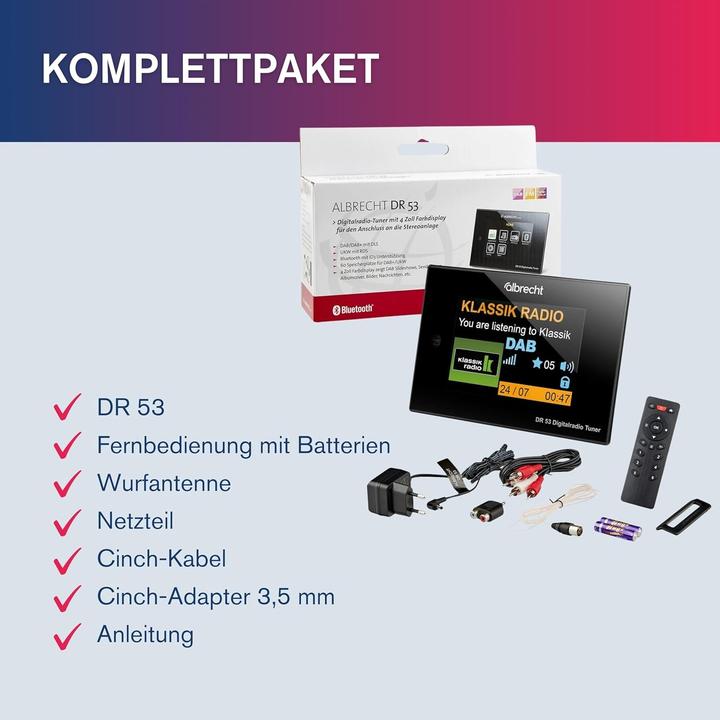 Actual product image Albrecht DR 53 Adapter (Radio Tuner)