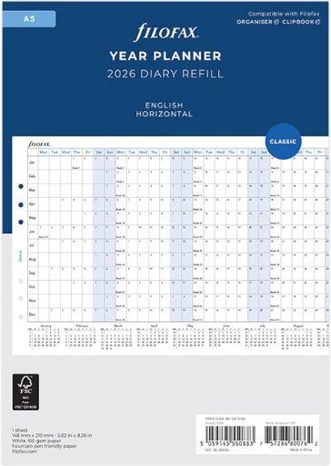 Produktbild Filofax Einlage Mini Jahresplaner