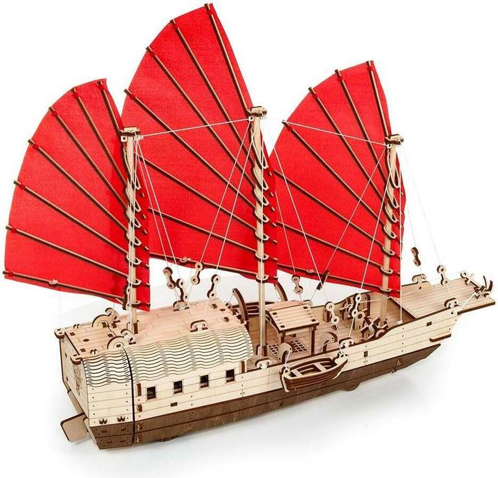 Actual product image Eco Wood Art Asian ship (Djong) - 3D wooden construction kit