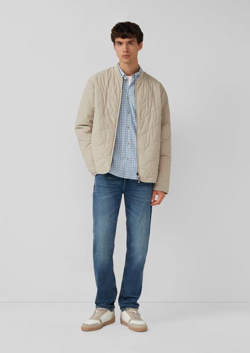 Immagine prodotto s.Oliver Hemd Regular Fit: Elastisches Button-Down-Hemd mit Karomuster (M)