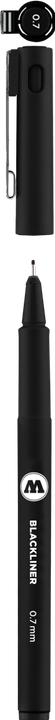 Produktbild Molotow Pigmentliner 0,7mm Blackliner schwarz (Schwarz, 1 x)