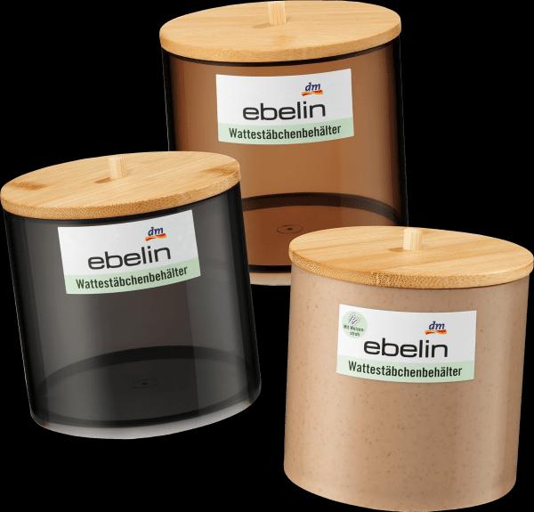 dm ebelin Cotton bud container with bamboo lid