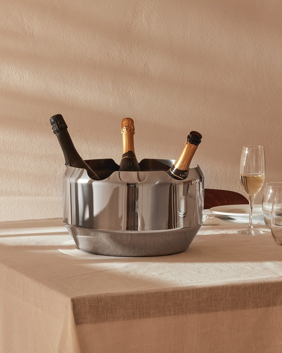 Produktbild Alessi Flaschenkühler Silberfarben