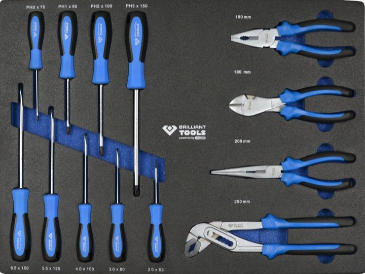 Actual product image Brilliant Tools Werkstattwagen mit 7 Schubladen und 347 Werkzeugen (347 x)