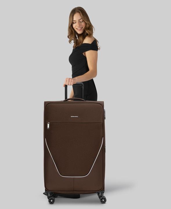 Immagine prodotto Stratic taska 4-Rollen Trolley L 76 cm mit Dehnfalte (118 l)