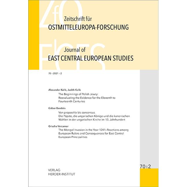 Zeitschrift für Ostmitteleuropa-Forschung (ZfO) 70/2 / Journal of East Central European Studies (JEC, Fachbücher