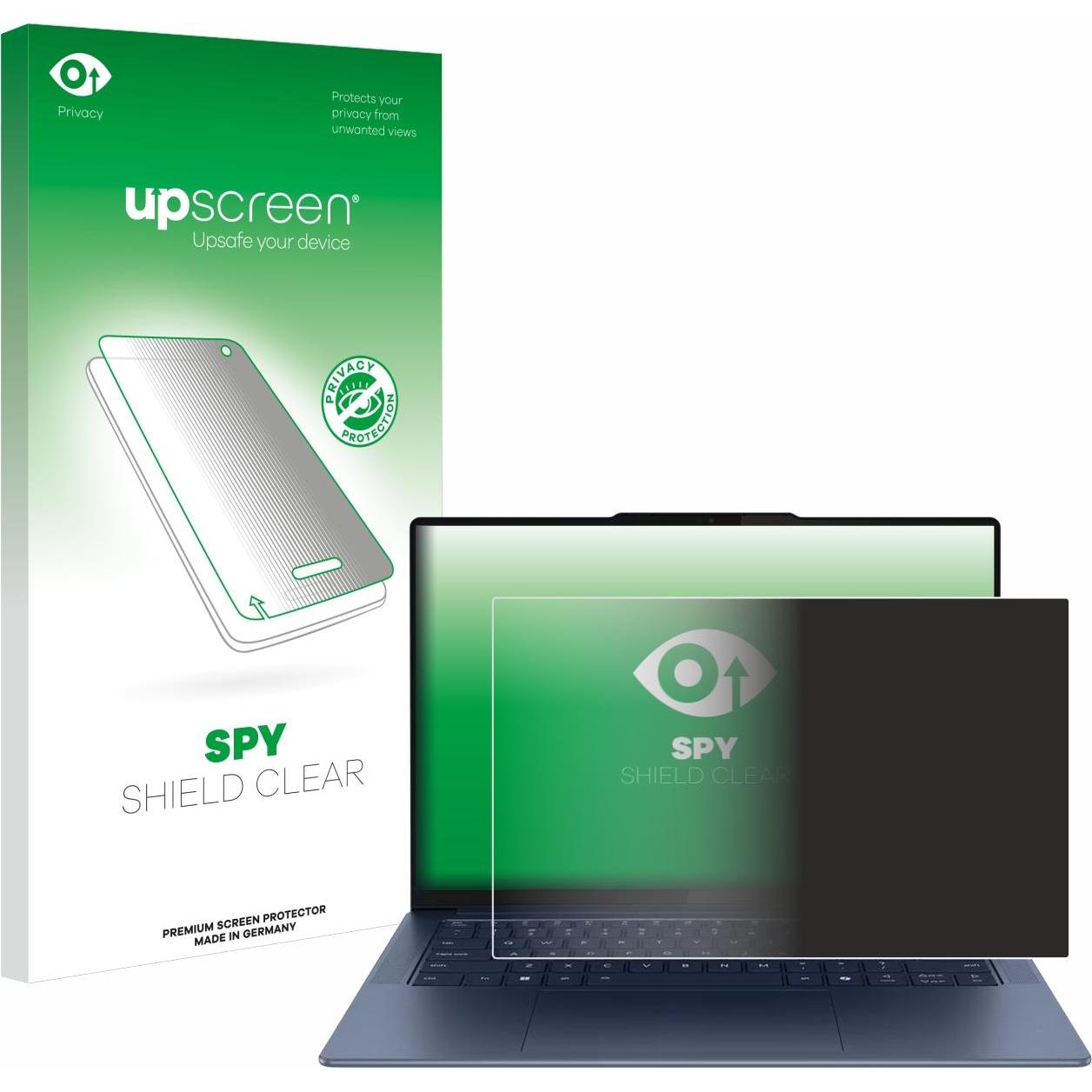 upscreen Sichtschutzfolie Anti-Spy Privacy Folie Blaulicht-Schutz (35.56", 16 : 10), Notebook Schutzfolie