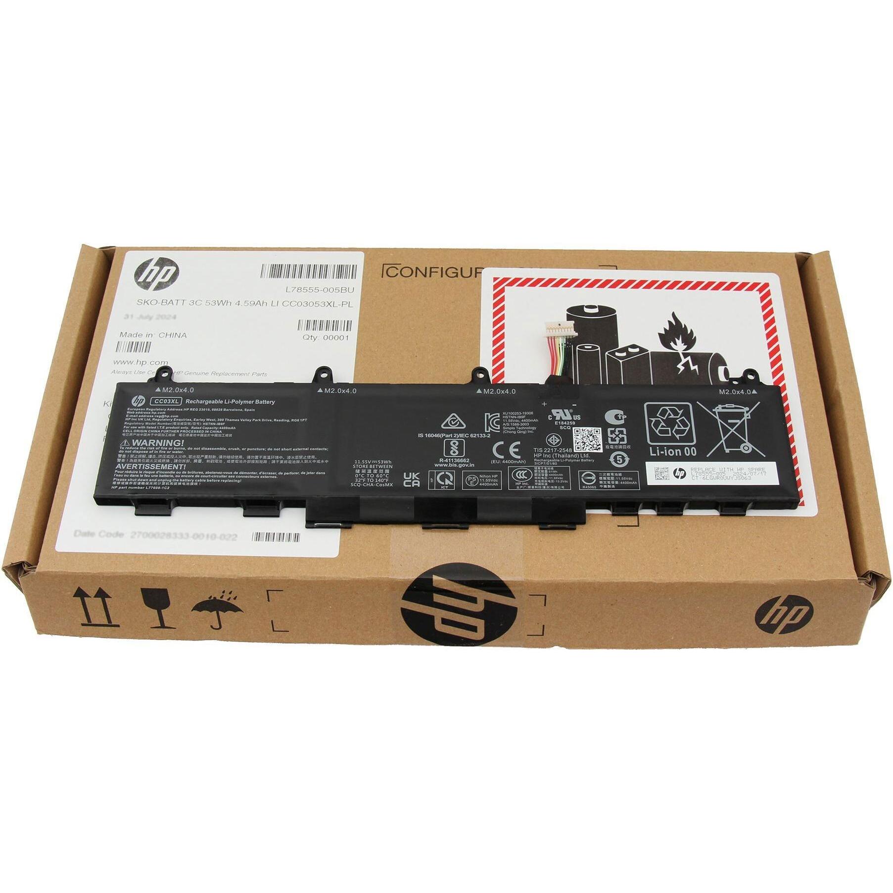 Thumbnail - HP L78555-002 (3 Zellen, 4400 mAh), Notebook Akku