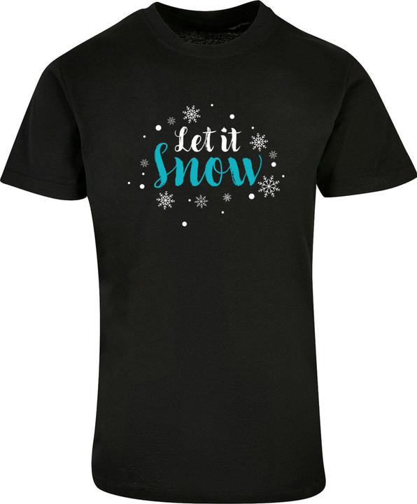 Produktbild Merchcode Let it snow Basic Round Neck T-Shirt - 116407 (XL)