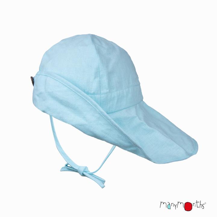 Actual product image ManyMonths Summer Hat Light Hemp (cap) - Pool Turquoise