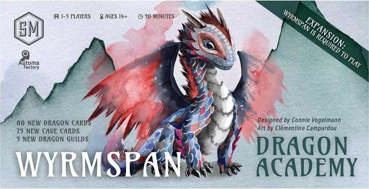 Produktbild Asmodée Wyrmspan Dragon Academy (Englisch, 1 - 5 Spieler)