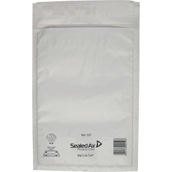 Sealed Air, Versandtasche + Luftpolstertasche, Boblekuvert Mail Lite Tuff, PP, D/1, 180 x 260 mm, pakke a 100 stk.
