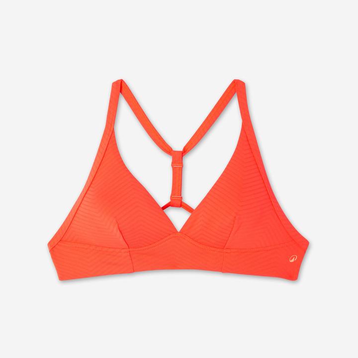 Image du produit Olaian Haut de maillot brassière texturé surf Femme - Bea orange fluo (75 C)