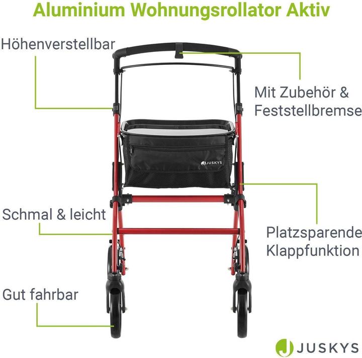 Image du produit Juskys Aluminium Wohnungsrollator