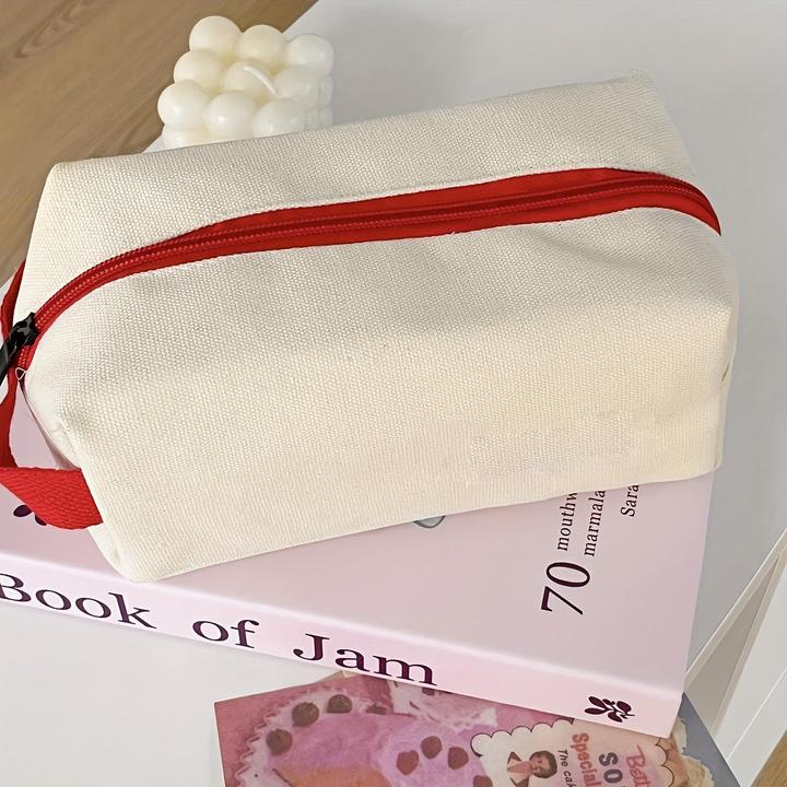 Actual product image Only-Bags.Store Canvas cosmetic bag - Large capacity, multifunctional, unscented