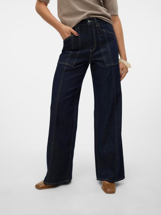 Immagine prodotto Vero Moda VMKATHY Super High Rise Weiter Beinschnitt Jeans Weit geschnitten (W25/L32)