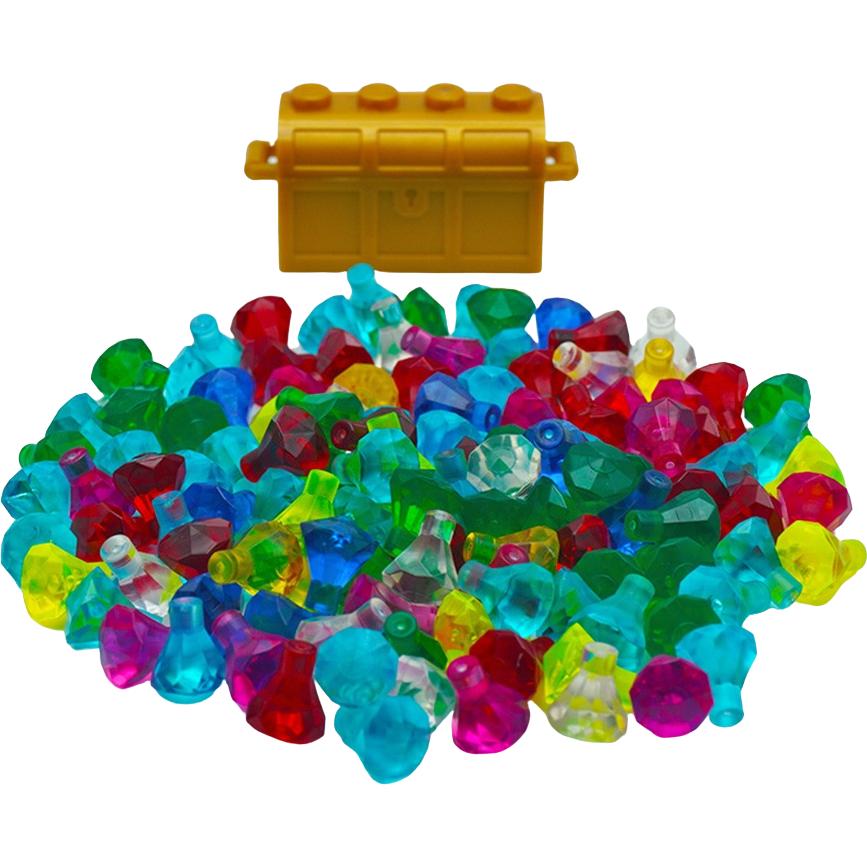 LEGO Edelsteine Diamanten Juwelen Schatz + Schatztruhe (30153, LEGO Zubehör)