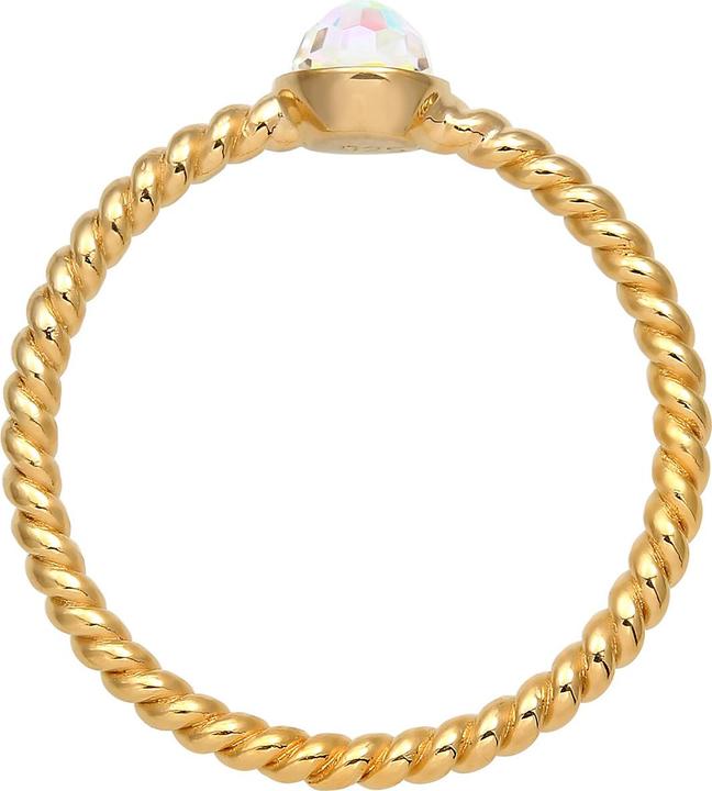 Produktbild Elli Ring Solitär Rainbow Kristalle 925 Silber (54, 925 Silber)