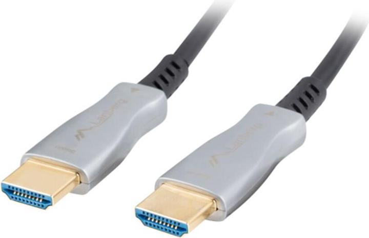 Image du produit Lanberg CABLE HDMI CABLE HDMI M/M V2.0 10M OPTYCZNY AOC CZARNY CA-HDMI-20FB-0100-BK (10 m, HDMI, 2.0)