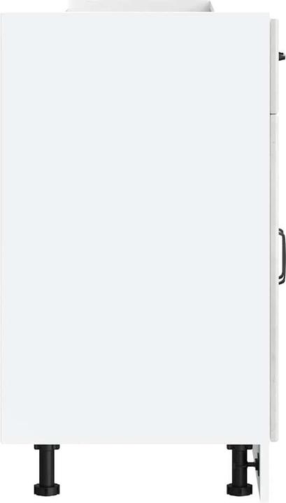 Produktbild vidaXL Küchen-Unterschrank Lucca Betongrau Holzwerkstoff Spülenunterschrank (60 x 46 x 81.5 cm)