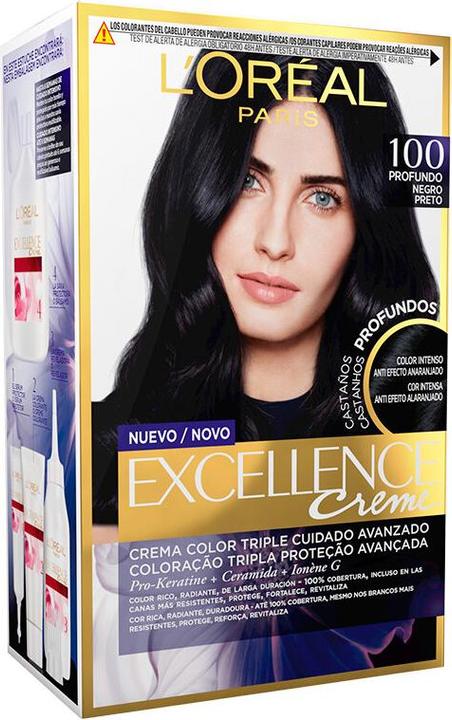 Actual product image L'Oréal Paris EXCELLENCE BRUNETTE ink #100-true black (100-true black)