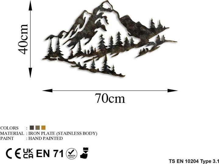Produktbild Wallxpert Mountain (70 x 40 x 0.15 cm)