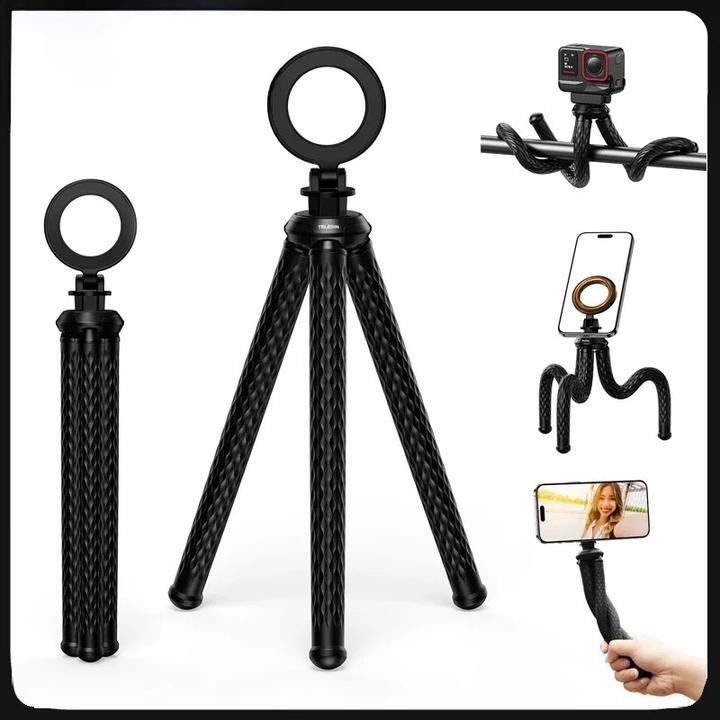 Produktbild Telesin Flexibles magnetisches Smartphone Tripod Stativ (Kunststoff, Metall)