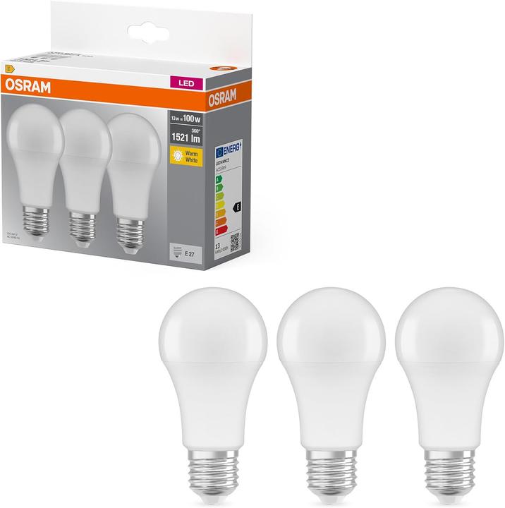 Produktbild Osram Led Base Classic A (E27, 1521 lm, 3 x)