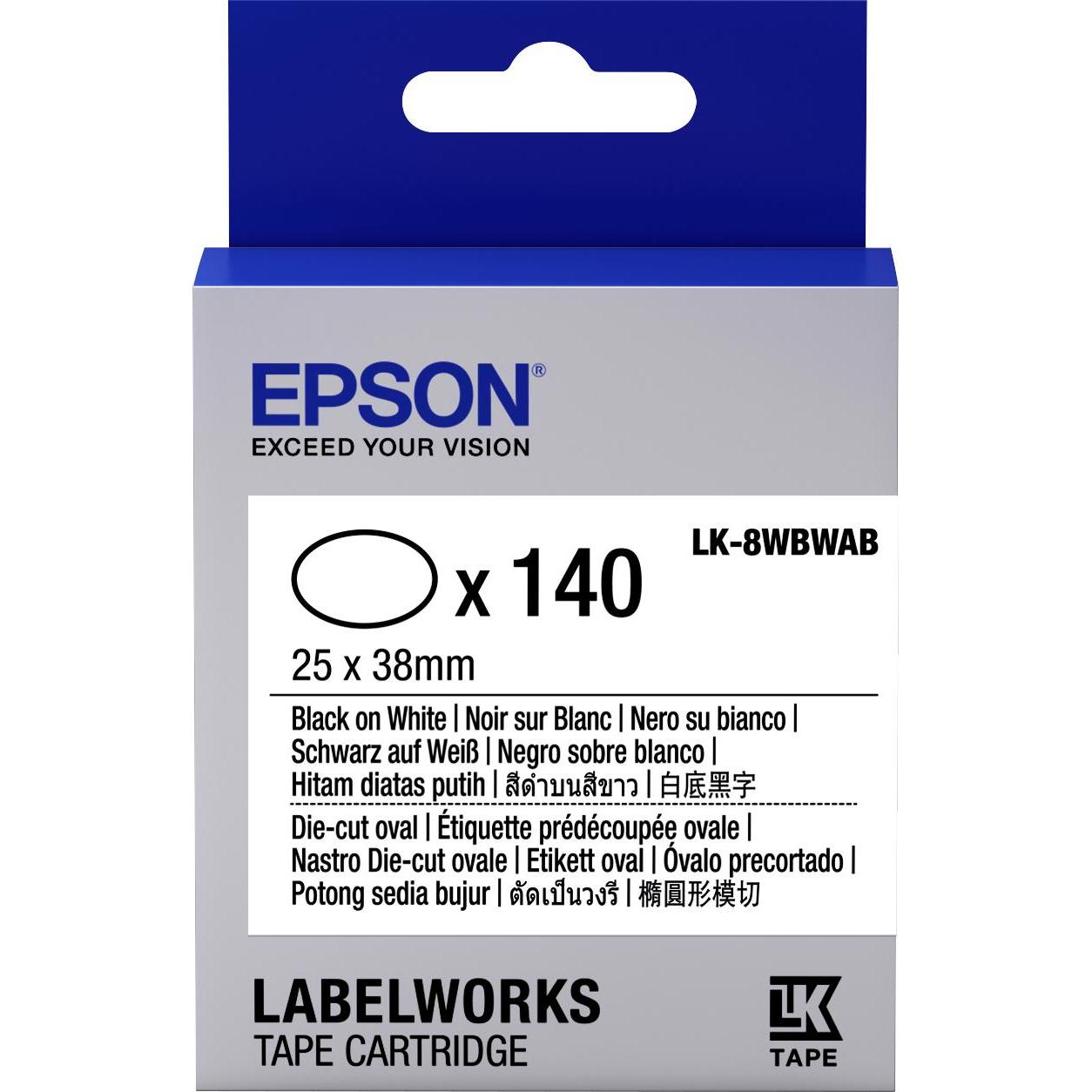 Epson, Etiketten, Etikettenkassette Lk-8wbwab