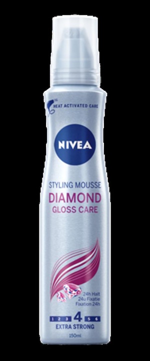 Actual product image NIVEA Diamond Gloss Care Styling Mousse (150 ml, Foaming agent)