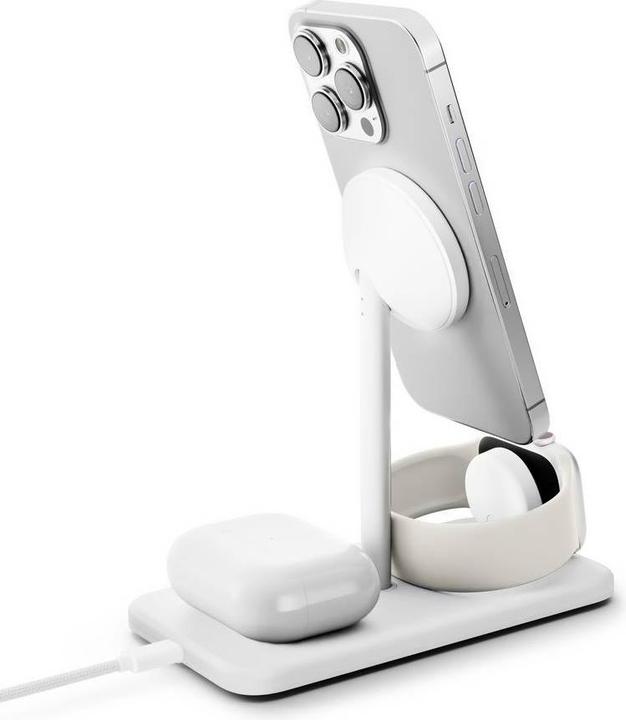 Immagine prodotto TwelveSouth HiRise 3 Deluxe - Qi2 stehendes kabelloses Ladegerät für drei MagSafe-Geräte (15 W)