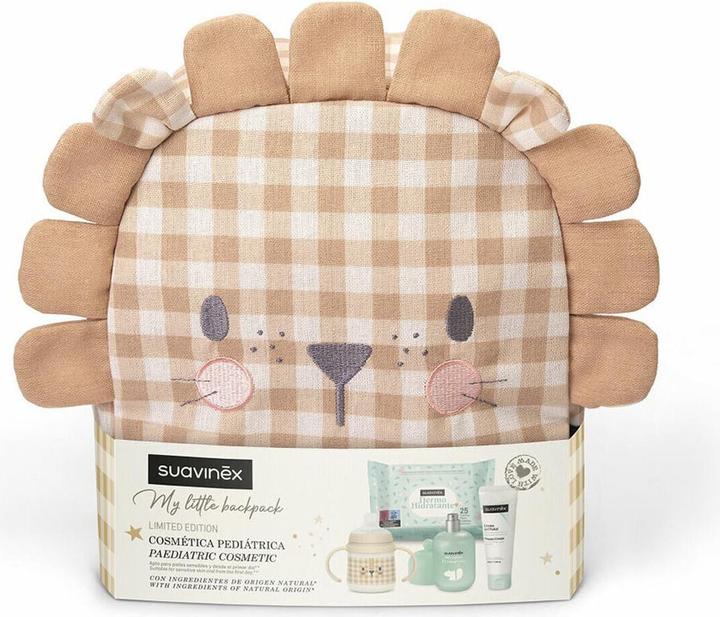 Produktbild Suavinex Kinderrucksack Löwe + Baby Cologne + Flasche