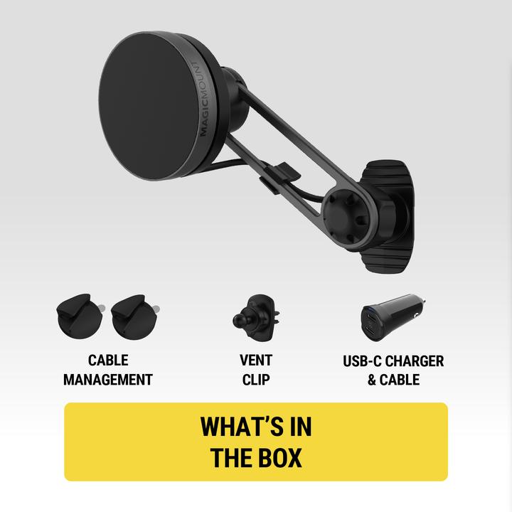 Image du produit Scosche magicMOUNT ELITE CHARGE 3-in-1 - Système de fixation magnétique innovant