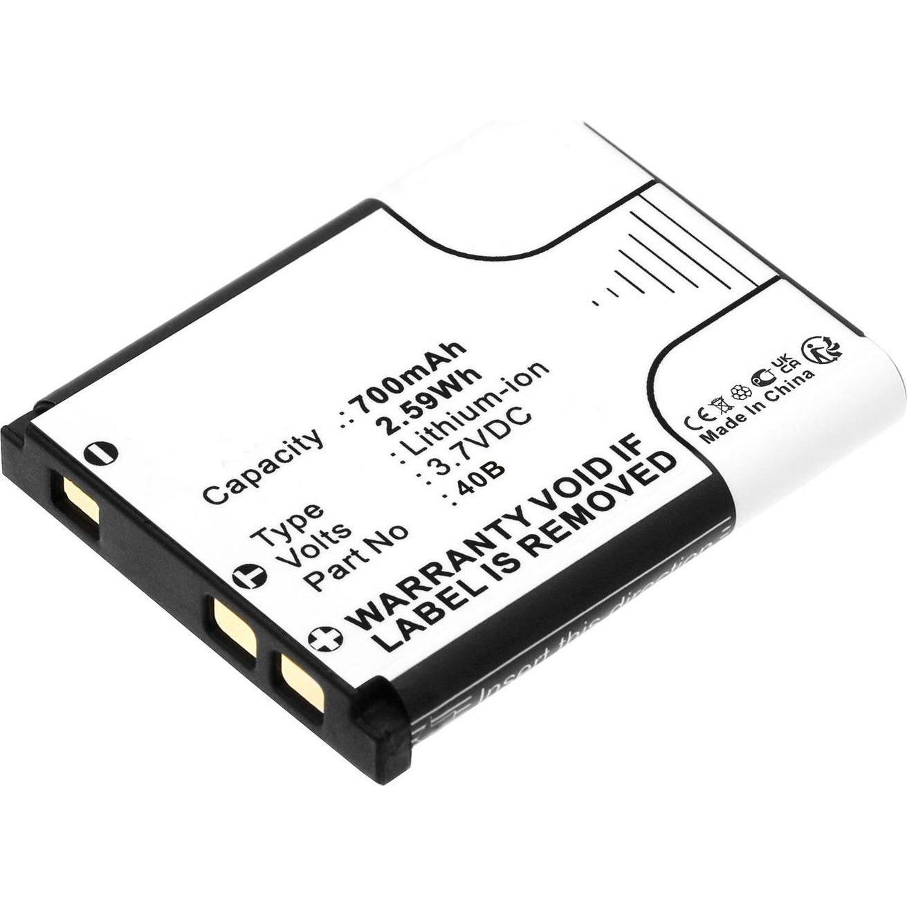 CoreParts Battery for Prestigio Dashcam (Akku), Kamera Stromversorgung