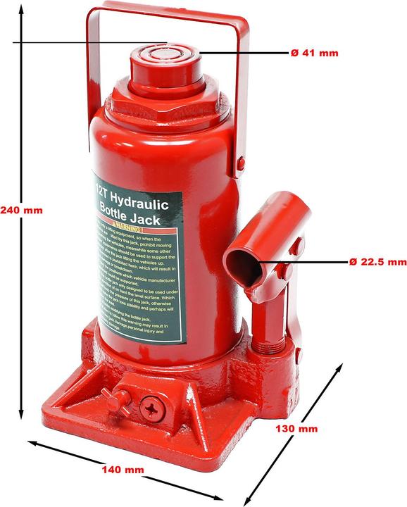 Produktbild Wiltec Ersatzteil Hydraulikzylinder für 12t Werkstattpresse Hydraulikpresse