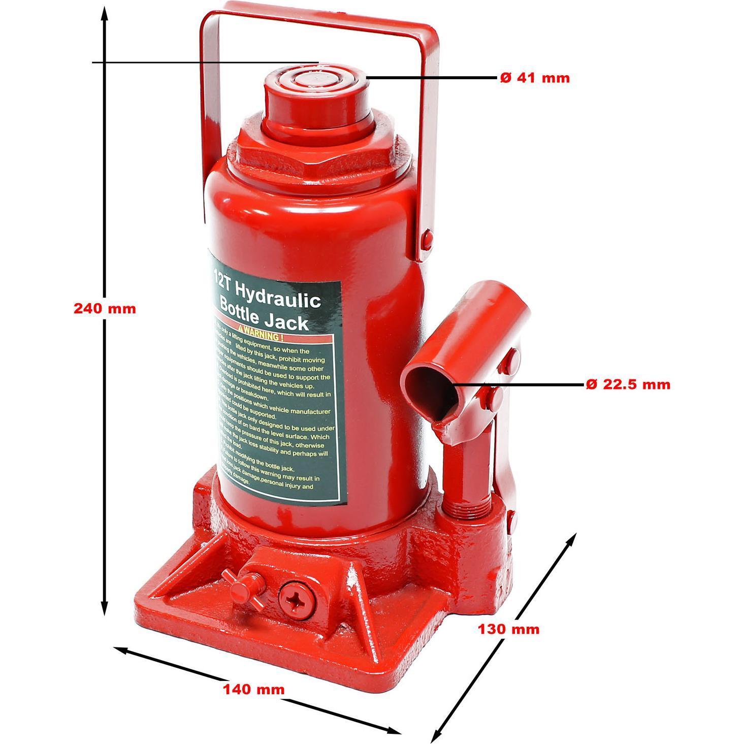 Thumbnail - Wiltec, Schraubstock + Zwinge, Ersatzteil Hydraulikzylinder für 12t Werkstattpresse Hydraulikpresse