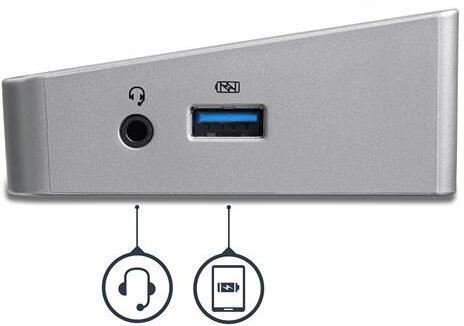 Produktbild StarTech Triple Monitor 4K USB-C Dockingstation (USB-C, 6 Ports)