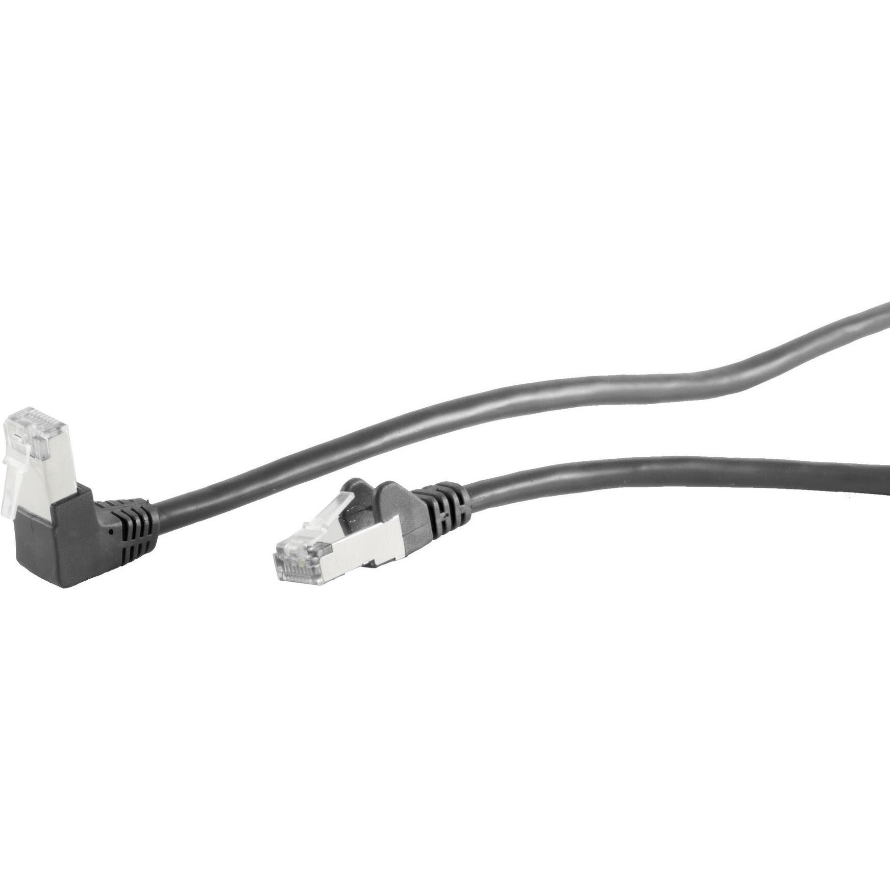 Thumbnail - Shiverpeaks S/CONN maximum connectivity Netzwerkkabel-Patchkabel, cat 6, S/FTP, PIMF, Winkel-gerade, schwarz 20 (S/FTP, ...