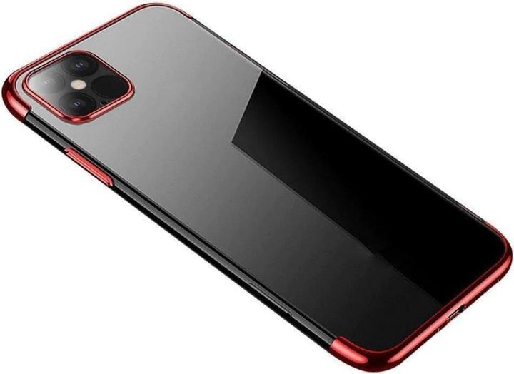 Actual product image Hurtel Clear Colour case TPU gel cover with a metallic frame for Samsung Galaxy A13 5G red (Samsung Galaxy A13 5G)