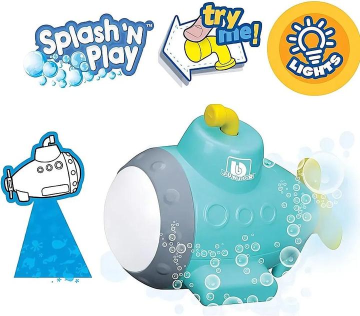 Actual product image BB Junior Splash'n Play submarine with lights