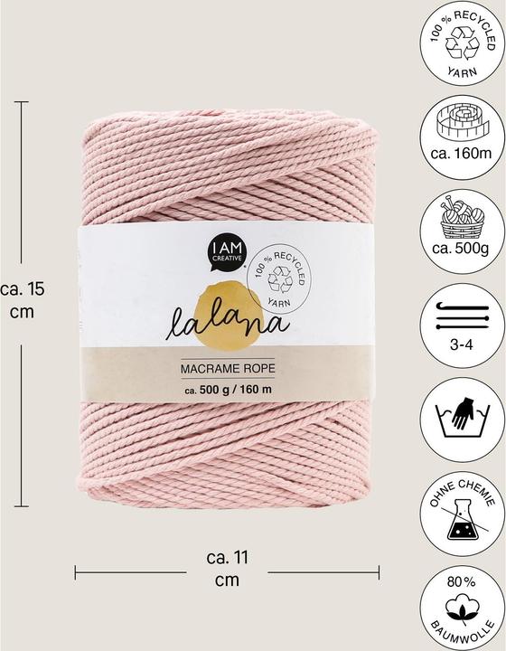 Actual product image Lalana Macrame Rope (160 m)