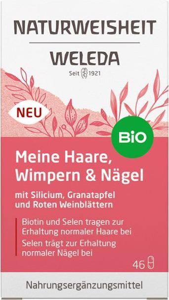 Produktbild Weleda NATURWEISHEIT Meine Haare Wimpern & Nägel Kaps (92 Stück, Kapseln, 251 g)