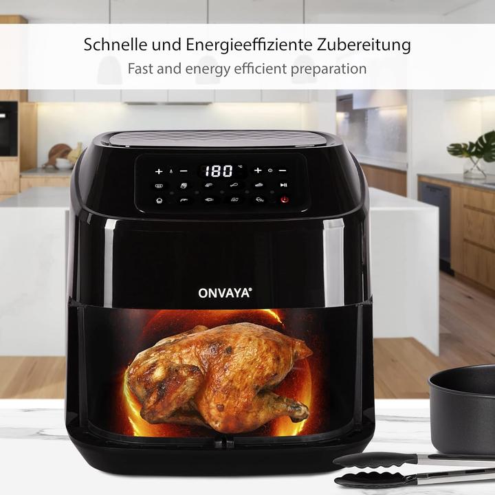 Produktbild Onvaya Airfryer XXL Heissluftfritteuse mit 10 Programmen